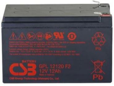 CSB GPL12120 F2 12V 12Ah 6,3mm