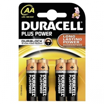 Duracell Plus Power AA (MN1500/LR6) K4 Blister