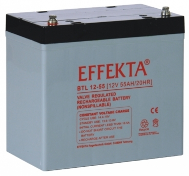 Effekta Blei-Vlies-Batterie BTL12-55 12V 55Ah