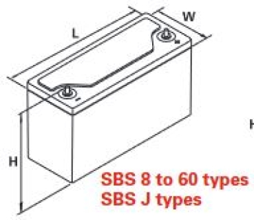 SBS J70 Reinblei Batterie 12V 64Ah