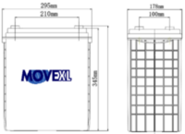 MOVE MPA330-12XL zyklischer AGM Bleiakku