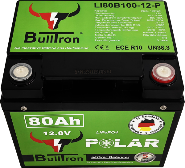 12,8V 80Ah Bulltron 12,8V 80Ah Bulltron