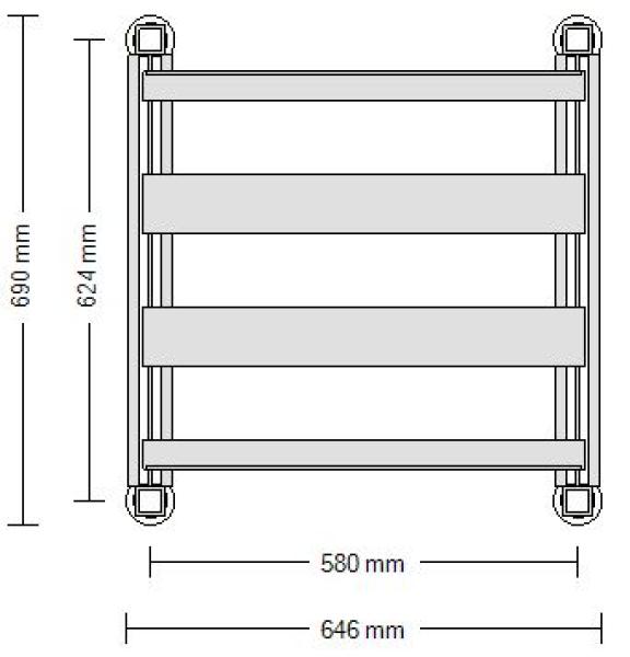 Etagengestell für 18x Firstpower 12V 80Ah Batterien