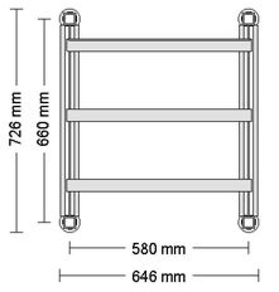 Etagengestell für 8x Fiamm 12FIT151 E1 Batterien