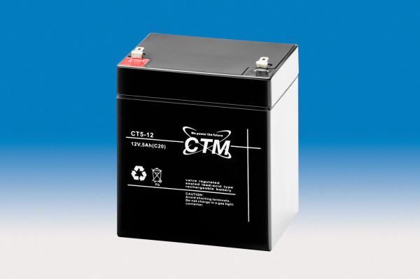 CTM CT5-12 12V 5Ah, 4,8mm Faston 187