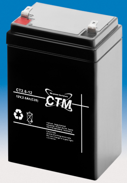 CTM CT2,6-12 12V 2,6Ah