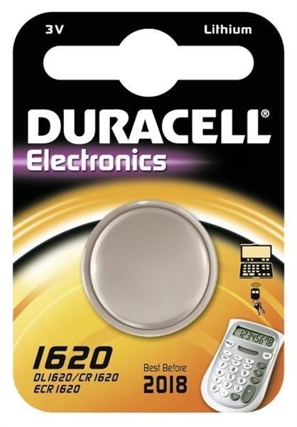 Duracell Knopfzelle CR1620 Lithium Electronic