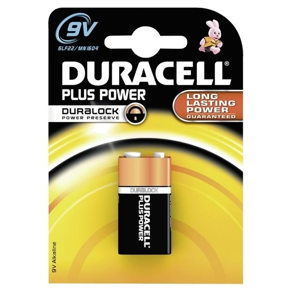 Duracell PlusPower 9Volt (MN1604/6LR61) K1 Blister