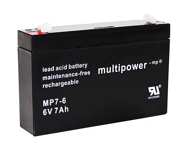 multipower mp7-6 6V 7Ah Bleiakku multipower mp7-6 6V 7Ah Bleiakku
