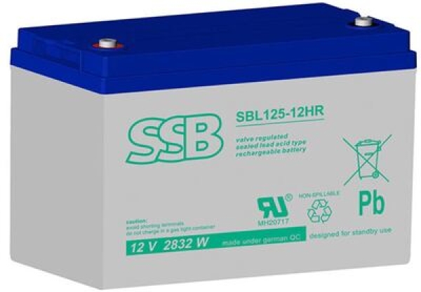 SSB Bleiakku SBL 125-12HR hochstromfähig, longlife