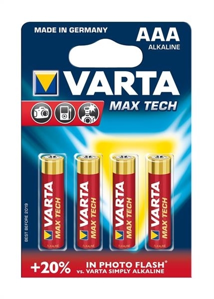 Varta 4703 Max Tech Alkaline 4er-Blister