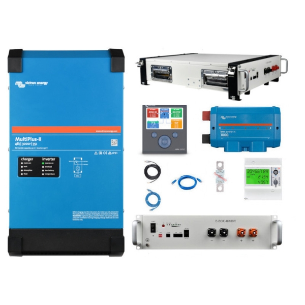 Energie-Speicherset 1-phasig 48V 3kVA, WiFi, 5,1kWh